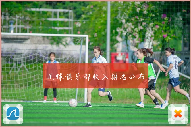 足球俱乐部收入排名公布